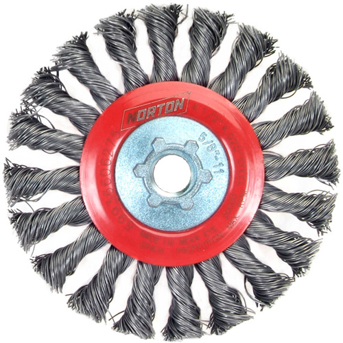 Standard Twist Wire Wheel, 4-1/2" Dia., 0.02" Fill, 5/8"-11 Arbor, Steel Air Extreme Inc.