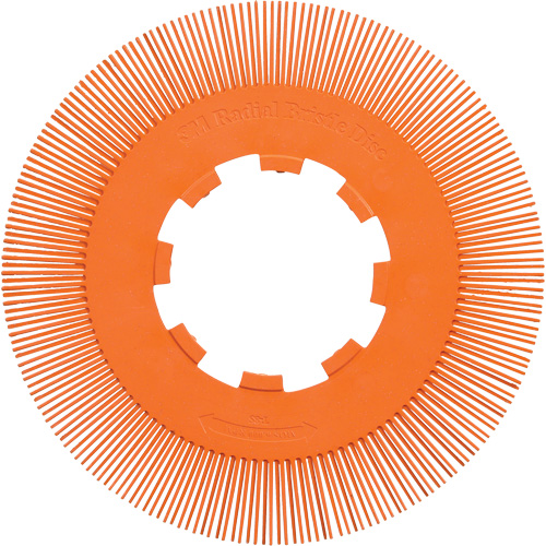 Brosse radiale en soies de pr&eacute;cision type S PN-RB sans adaptateur Scotch-Brite , C&eacute;ramique, Grain 80+, 8" dia. Air Extreme Inc.