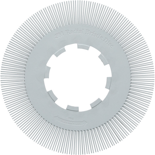 Brosse radiale en soies de pr&eacute;cision type S PN-RB sans adaptateur Scotch-Brite , C&eacute;ramique, Grain 120+, 8" dia. Air Extreme Inc.