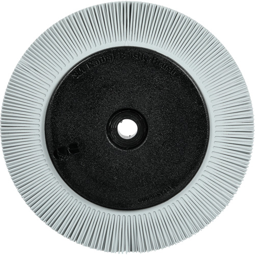 Brosse radiale en soies de pr&eacute;cision type S PN-RB avec bride Scotch-Brite , C&eacute;ramique, Grain 120+, 8" dia. Air Extreme Inc.