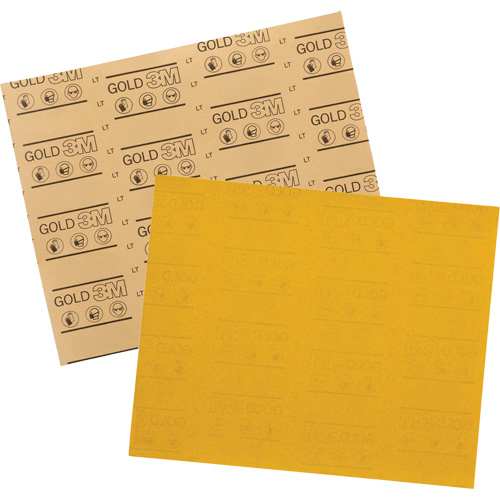 Gold Abrasive Sheet 12541, 9" x 11", 320 Grit, Aluminum Oxide Air Extreme Inc.