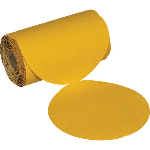 Disque abrasif dor&eacute; en rouleau Stikit 09316, 6" dia., Grain 240, Oxyde d'aluminium Air Extreme Inc.