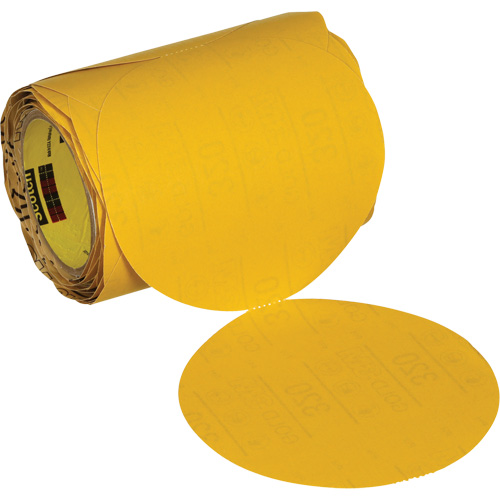 Disque abrasif dor&eacute; en rouleau Stikit 09317, 6" dia., Grain 320, Oxyde d'aluminium Air Extreme Inc.