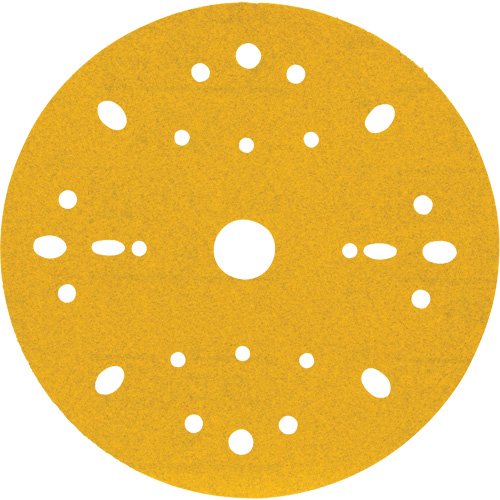 Disque abrasif dor&eacute; Hookit, dia 6", Grain 180, Oxyde d'aluminium, Poids C Air Extreme Inc.