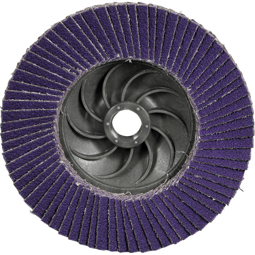 Disque &agrave; lamelles Cubitron 3 1169F, 5" x 5/8"-11, Type T27, Grain 60+, C&eacute;ramique Air Extreme Inc.