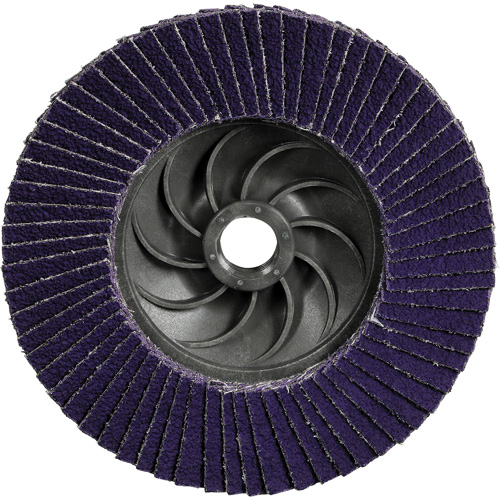 Disque &agrave; lamelles Cubitron 3 1169F, 5" x 5/8"-11, Type T27, Grain 40+, C&eacute;ramique Air Extreme Inc.