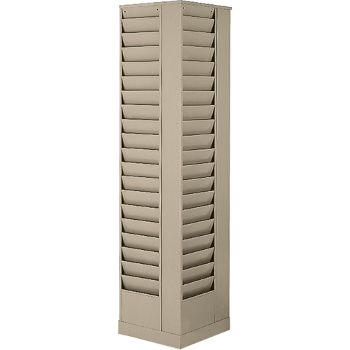 Literature Storage Racks, Rotating, 23 Slots, Steel, 14-1/8" W x 14-1/8" D x 66" H Air Extreme Inc.