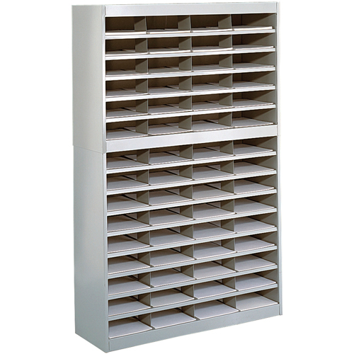 Casiers pour documentation &agrave; service intensif, Stationnaire, 60 fentes, Acier, 37-1/2" la x 12-3/4" p x 60" h Air Extreme Inc.