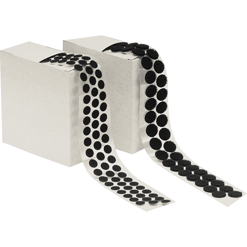 Fastener Dots, Hook, 1/2" Dia., Adhesive, Black Air Extreme Inc.