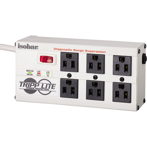 Isobar&reg; Premium Surge Suppressors, 6 Outlets, 2850 J, 1440 W, 6' Cord Air Extreme Inc.