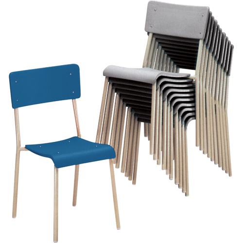 Ventura Stacking Chair, Polypropylene, Grey Air Extreme Inc.