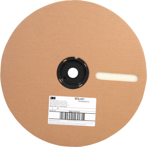 Fastener, Loop, 50 yds x 1", Adhesive, White Air Extreme Inc.