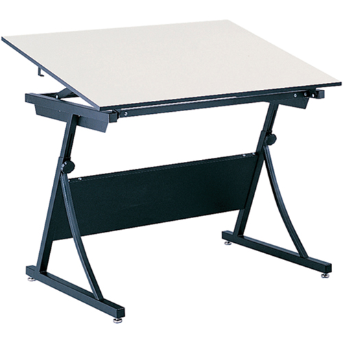 PlanMaster Height-Adjustable Drafting Table, 43" W x 29-1/2" - 37-1/2" H, Black Air Extreme Inc.