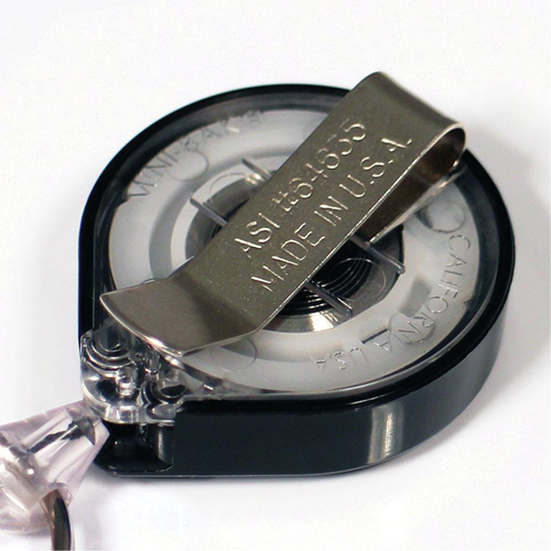 Retractable Mini-Bak&reg; ID Badge Holders, Plastic, 36" Cable, Belt Clip Attachment Air Extreme Inc.