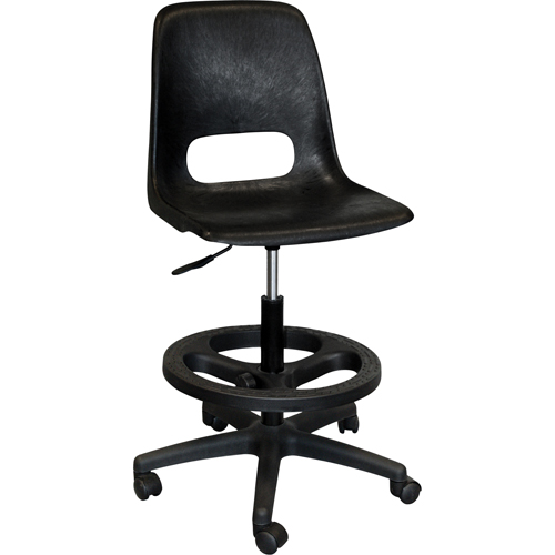 800 Series Classroom Stool with Back, Mobile, Adjustable Height, 250 lbs. Capacity Air Extreme Inc.