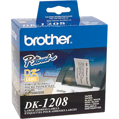 DK Series Address Labels, 1-1/2" W x 3-1/2" L, White Air Extreme Inc.