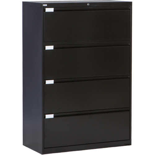 Classeur lat&eacute;ral, Acier, 4 tiroirs, 36" la x 18" p x 53-3/8" h, Noir Air Extreme Inc.