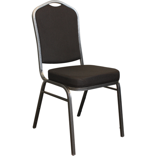 Stacking Chairs, Fabric, 37" High, 275 lbs. Capacity, Black Air Extreme Inc.