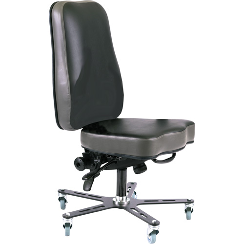 Chaise ergonomique Synergo I, Mobile, Vinyle Si&egrave;ge, Noir Air Extreme Inc.