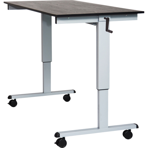 Adjustable Stand-Up Desk, Stand-Alone Desk, 48-1/2" H x 59" W x 29-1/2" D, Black Air Extreme Inc.