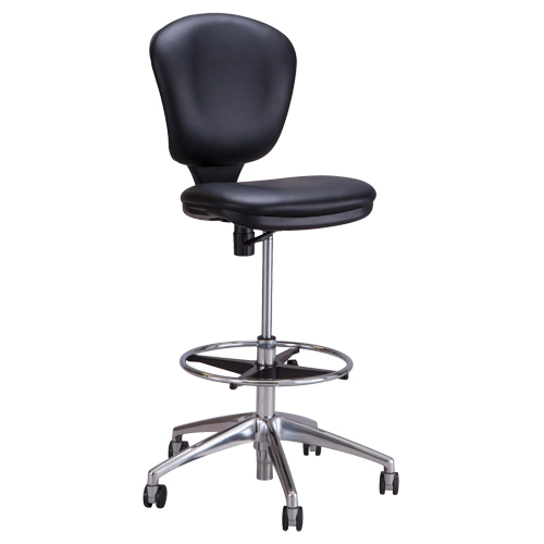 Metro Extended-High Chair, Vinyl, Black, 250 lbs. Capacity Air Extreme Inc.
