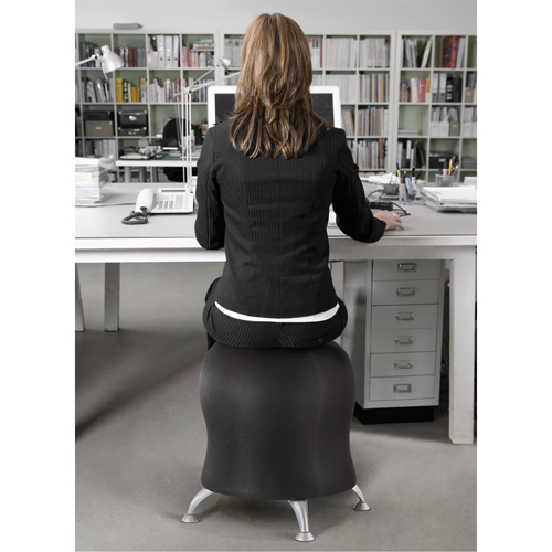 Zenergy Ball Chair, Fabric, Black, 250 lbs. Capacity Air Extreme Inc.