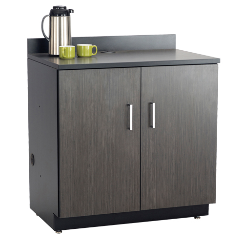 Armoire modulaire de base, M&eacute;lamine, 2 Tablettes, 39" h x 36" la x 25" P, Nuit d'Asie/noir Air Extreme Inc.