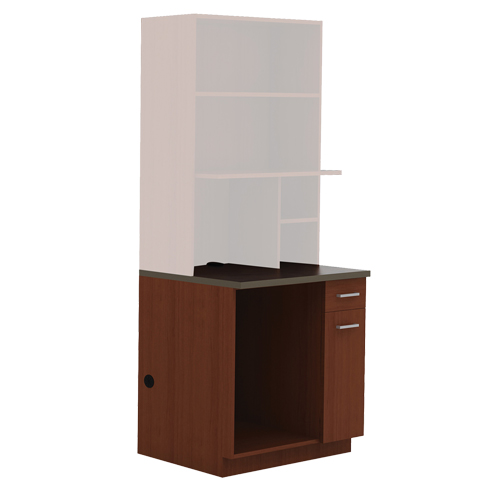 Modular Cabinet, Melamine, 39" H x 36" W x 25" D, Mahogany Air Extreme Inc.