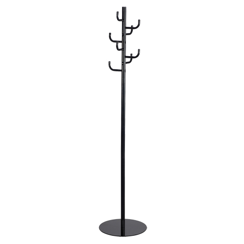 Coat Rack, 68" H, Black, 8 Hook(s) Air Extreme Inc.