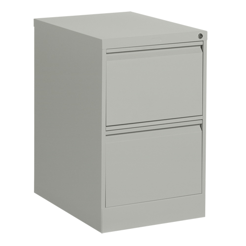 Vertical Filing Cabinet, Steel, 2 Drawers, 18-1/7" W x 25" D x 29" H, Grey Air Extreme Inc.