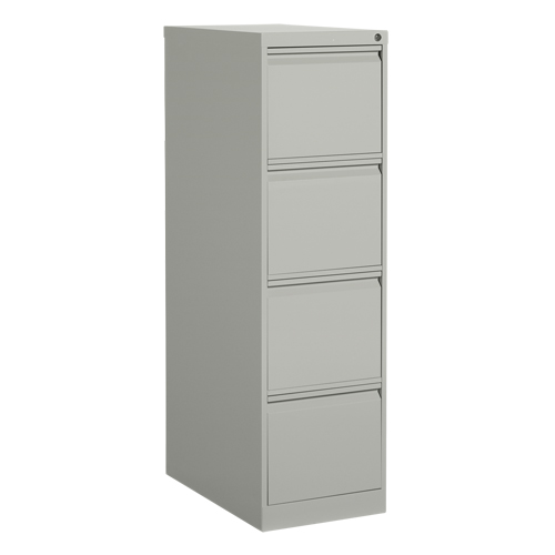 Vertical Filing Cabinet, Steel, 4 Drawers, 15-1/7" W x 25" D x 52" H, Grey Air Extreme Inc.