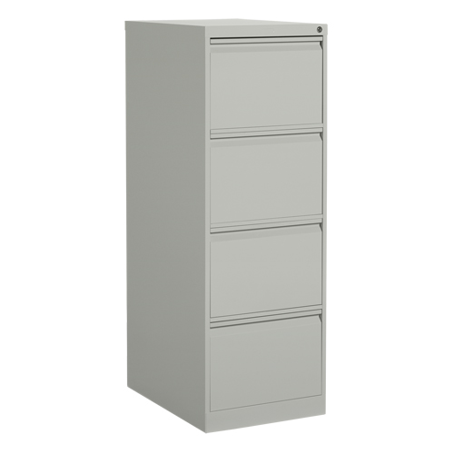 Vertical Filing Cabinet, Steel, 4 Drawers, 18-1/7" W x 25" D x 52" H, Grey Air Extreme Inc.