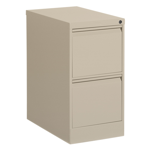 Vertical Filing Cabinet, Steel, 2 Drawers, 15-1/7" W x 25" D x 29" H, Beige Air Extreme Inc.
