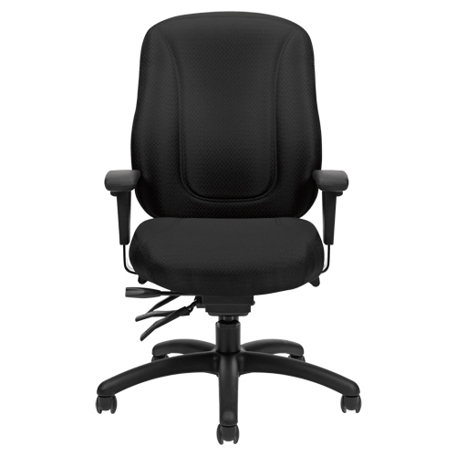 Overtime High Back Chair, Fabric, Black, 300 lbs. Capacity Air Extreme Inc.