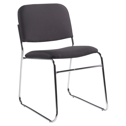 Armless Chair, Fabric, 30" High, 200 lbs. Capacity, Black Air Extreme Inc.