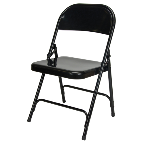 Folding Chair, Steel, Black, 300 lbs. Weight Capacity Air Extreme Inc.