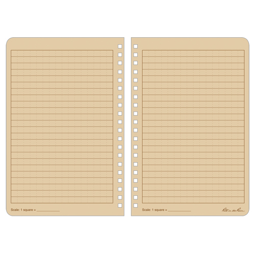 Carnet de notes de poche &agrave; spirale lat&eacute;rale, Couverture souple, Havane, 64 Pages, 4-5/8" , 7"  Air Extreme Inc.