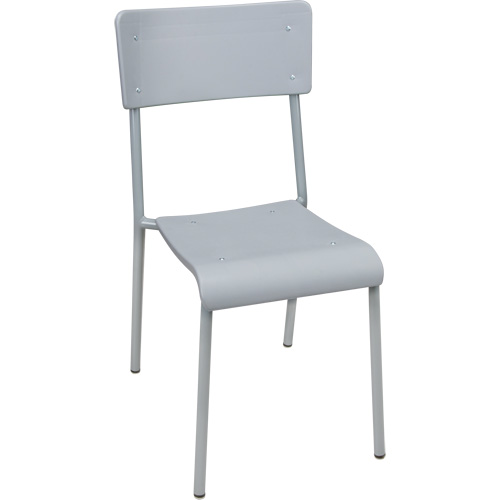 Ventura Stacking Chair, Polypropylene, 36" High, 300 lbs. Capacity, Grey Air Extreme Inc.
