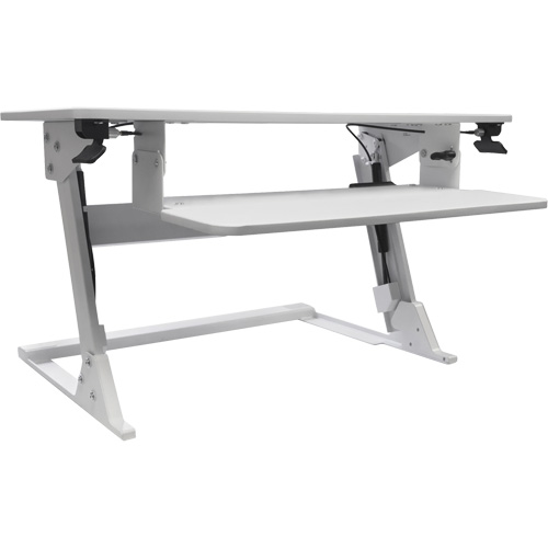 Poste de travail assis-debout Goya, Mod&egrave;le de bureau, 21" h x 35-2/5" la x 24" p, Blanc Air Extreme Inc.