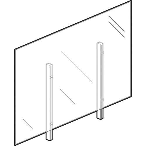 Sneeze Guard, 36" W x 36" H Air Extreme Inc.