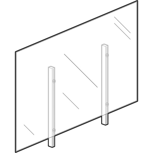 Sneeze Guard, 48" W x 36" H Air Extreme Inc.
