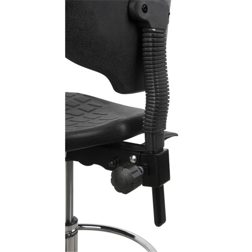 Heavy-Duty Ergonomic Stool, Mobile, Adjustable, 39" - 48", Polyurethane Seat, Black Air Extreme Inc.