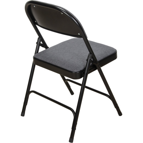 Deluxe Fabric Padded Folding Chair, Steel, Grey, 300 lbs. Weight Capacity Air Extreme Inc.