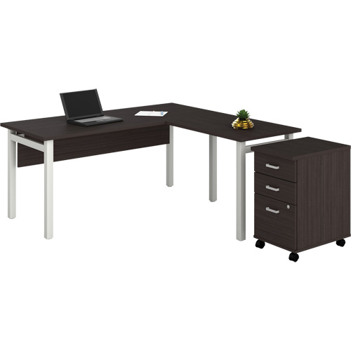 Newland "L" Shaped Desk with Pedestal Air Extreme Inc.
