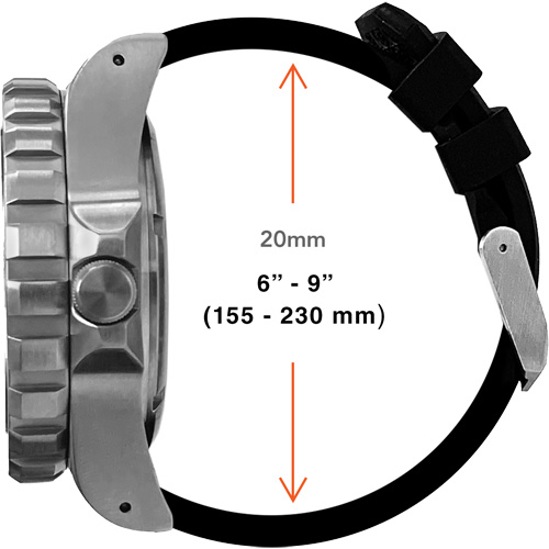 Grande montre automatique de plong&eacute;e, Num&eacute;rique, &agrave; piles, 41 mm, Noir Air Extreme Inc.