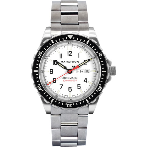 Tr&egrave;s grande montre automatique &eacute;dition arctique avec jour/date avec bracelet en acier inoxydable, Num&eacute;rique, &agrave; piles, 46 mm, Argent Air Extreme Inc.