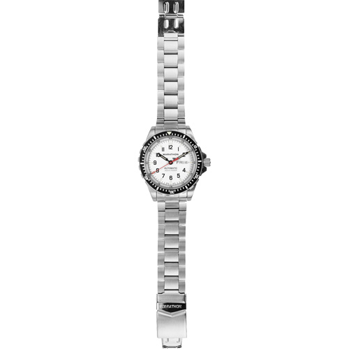 Tr&egrave;s grande montre automatique &eacute;dition arctique avec jour/date avec bracelet en acier inoxydable, Num&eacute;rique, &agrave; piles, 46 mm, Argent Air Extreme Inc.