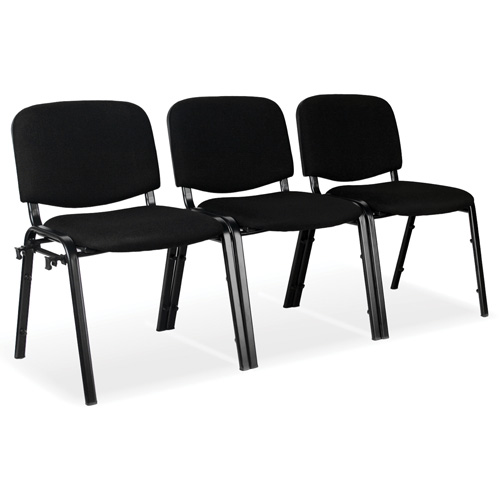 Chaises empilables, Tissu, Hauteur 32", Capacit&eacute; 250 lb, Noir Air Extreme Inc.
