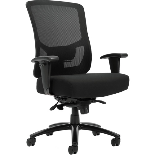 Chaise &agrave; dossier haut avec m&eacute;canisme &agrave; basculement synchronis&eacute; robuste Raven 400, Mailles, Noir, Capacit&eacute; 400 lb Air Extreme Inc.