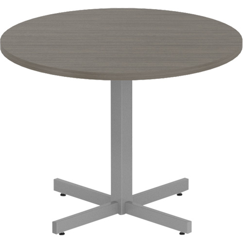 Table ronde &agrave; hauteur r&eacute;glable Newland, 36" lo x 36" la x 29" h, Dessus de 1", Stratifi&eacute;, Brun Air Extreme Inc.